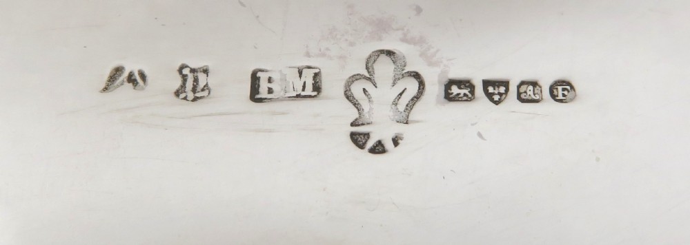 Antique Edwardian Sterling Silver Trinket Box 1901 View II