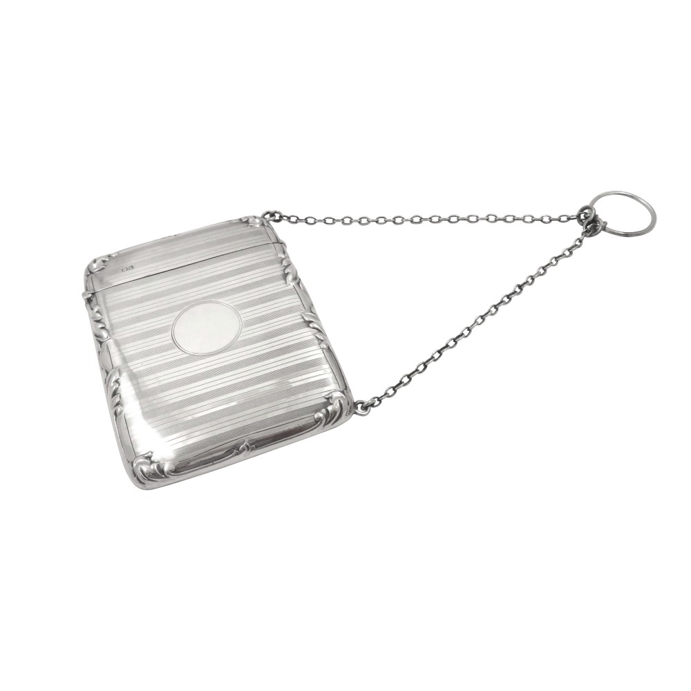 Antique Sterling Silver Calling Card Case 1912