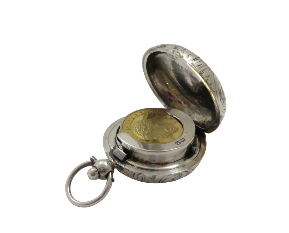 Antique Sterling Silver Sovereign Case 1911 View VIII