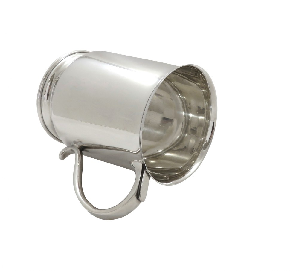 Vintage Sterling Silver Pint Tankard / Mug  View IV