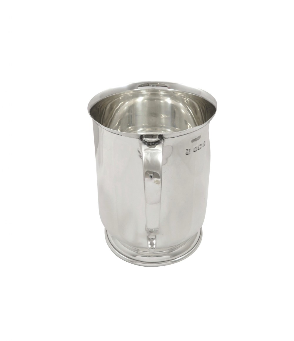Vintage Sterling Silver Pint Tankard / Mug  View VI