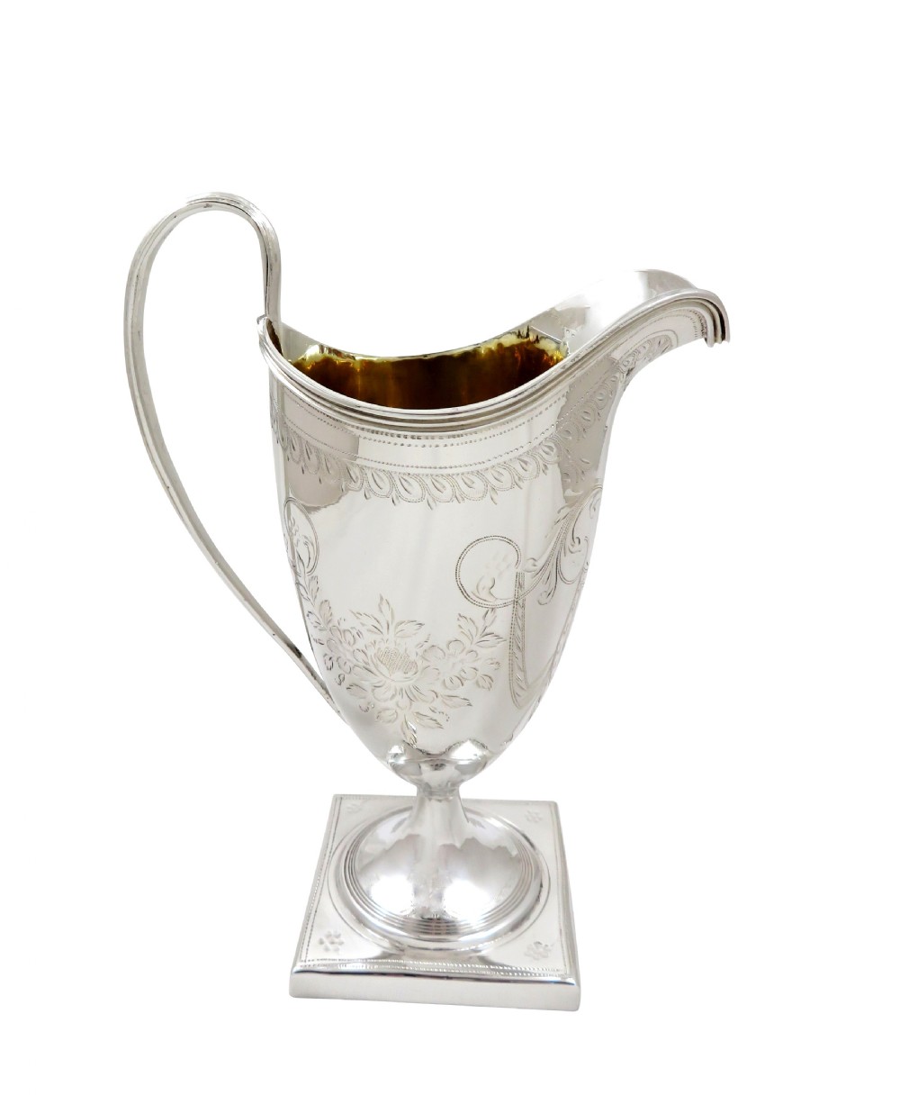 Antique Georgian Sterling Silver Jug 1799 View VII