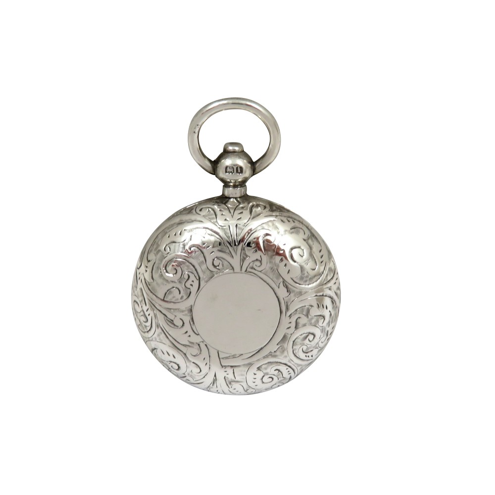 Antique Edwardian Sterling Silver Sovereign Case 1908