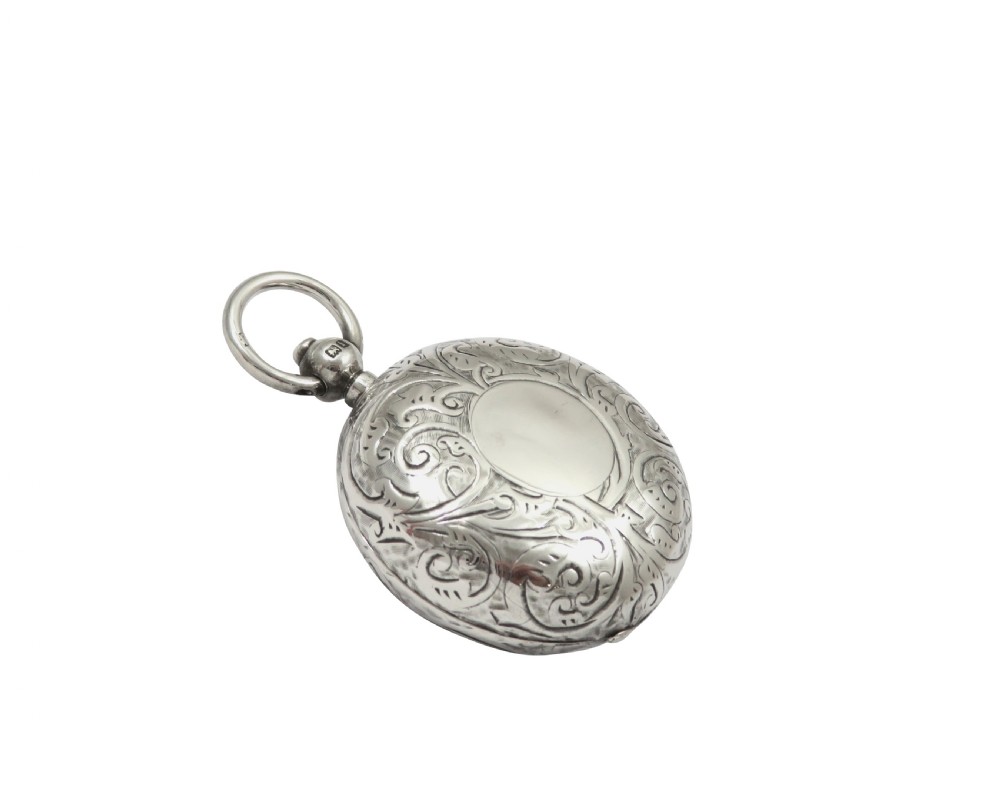 Antique Edwardian Sterling Silver Sovereign Case 1908 View V