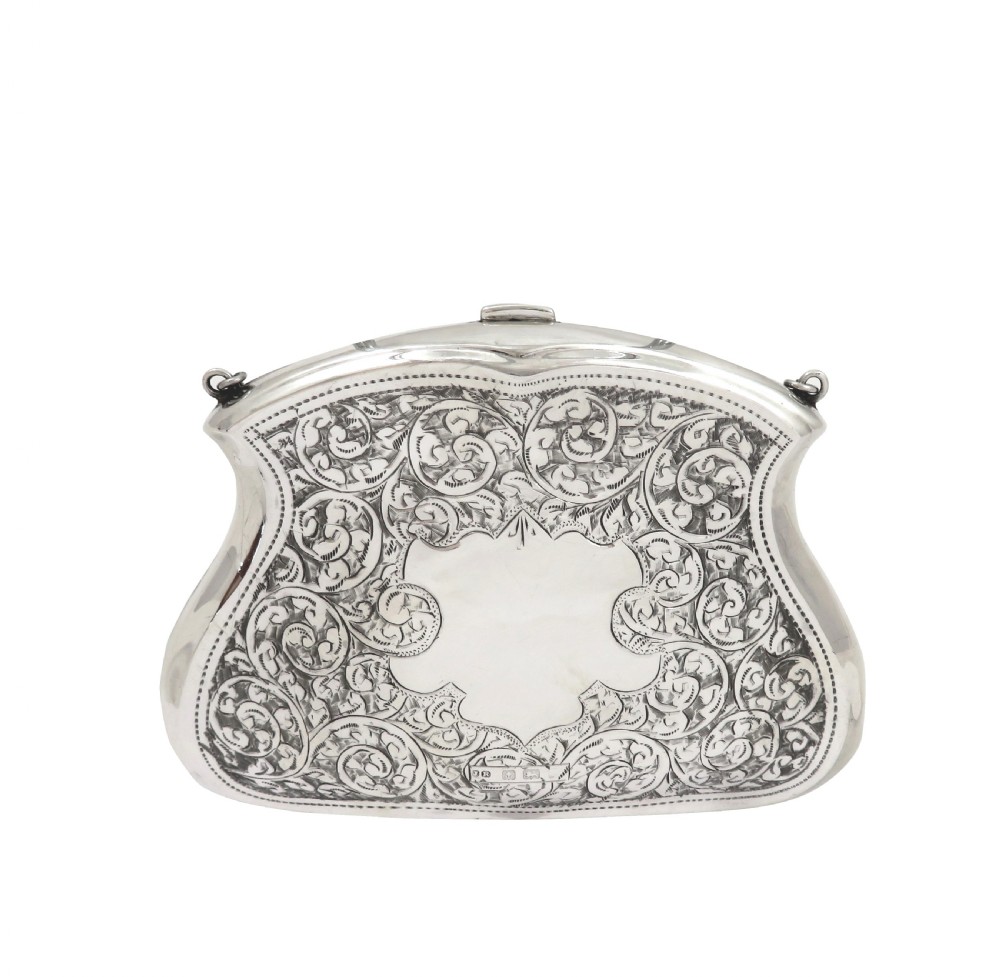 Antique Sterling Silver Purse 1917 View VI
