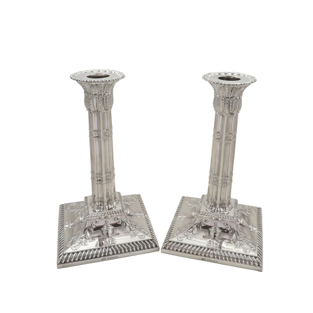 Pair of Antique Victorian Sterling Silver 7