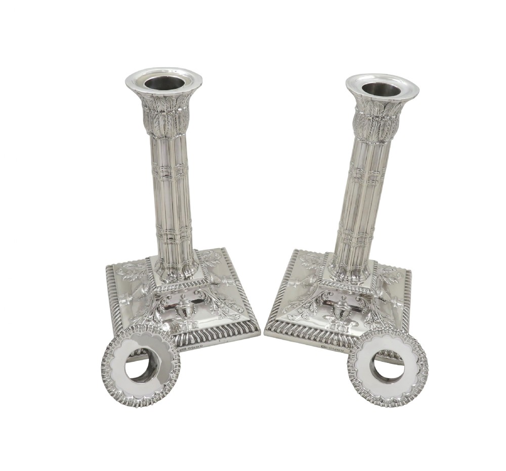 Pair of Antique Victorian Sterling Silver 7