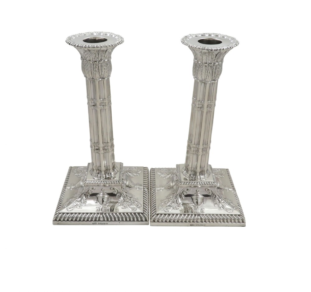Pair of Antique Victorian Sterling Silver 7