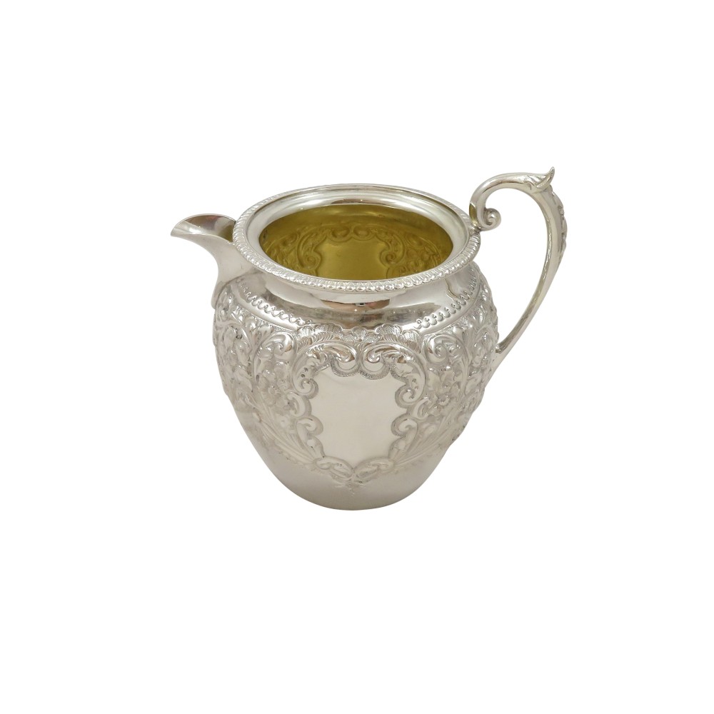 Antique Edwardian Sterling Silver Jug 1902