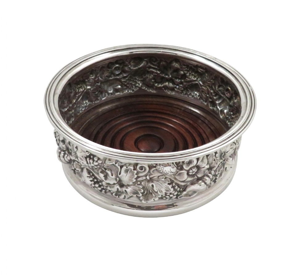 Vintage Sterling Silver Wine / Champagne Coaster View II