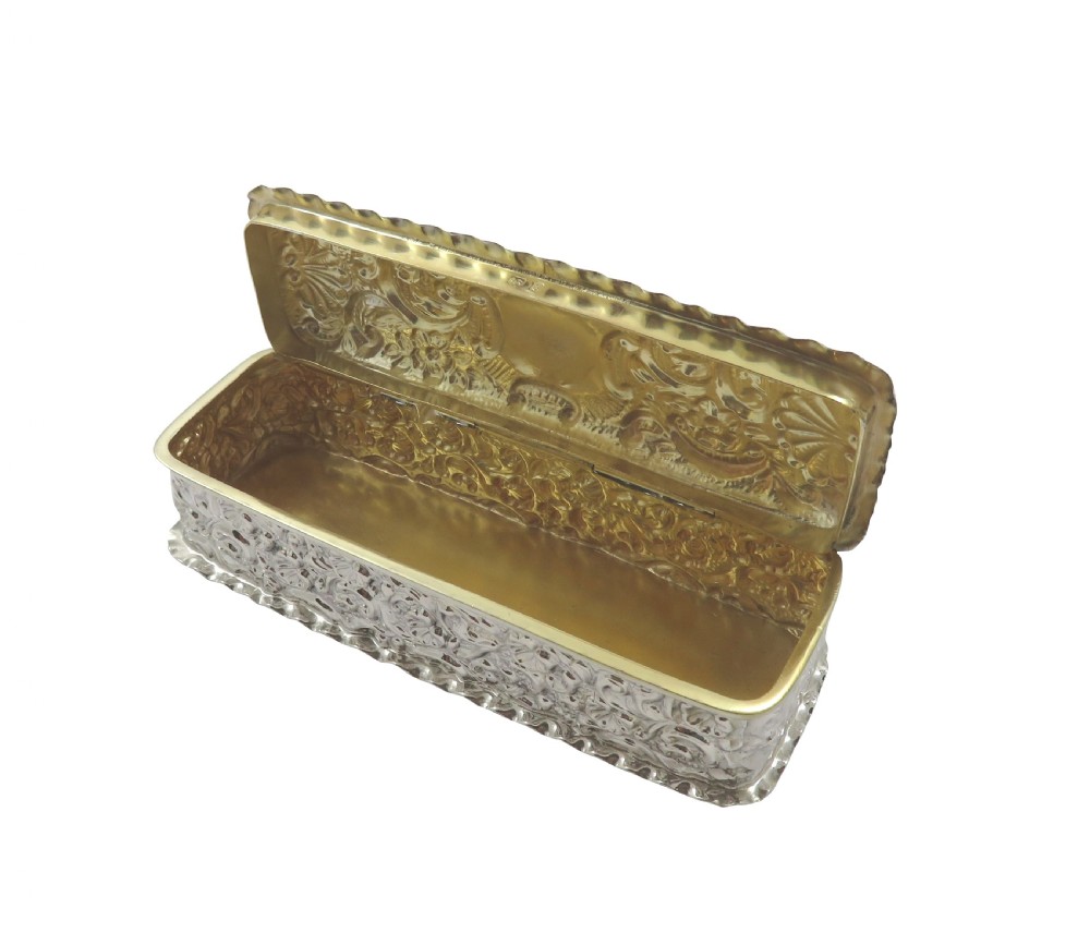 Antique Edwardian Sterling Silver Trinket Box 1906 View II