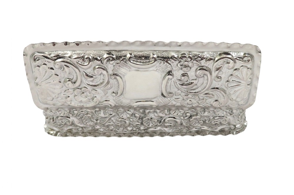 Antique Edwardian Sterling Silver Trinket Box 1906 View IV