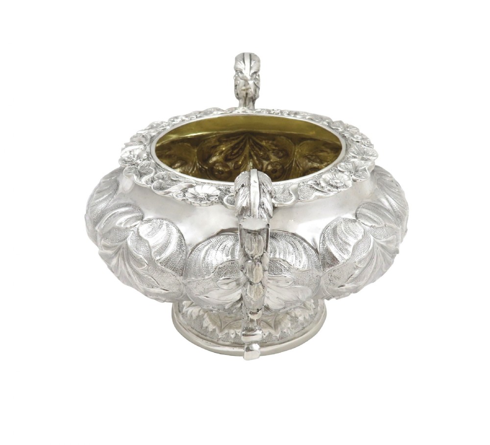 Antique Georgian Sterling Silver Bowl 1829 View IV