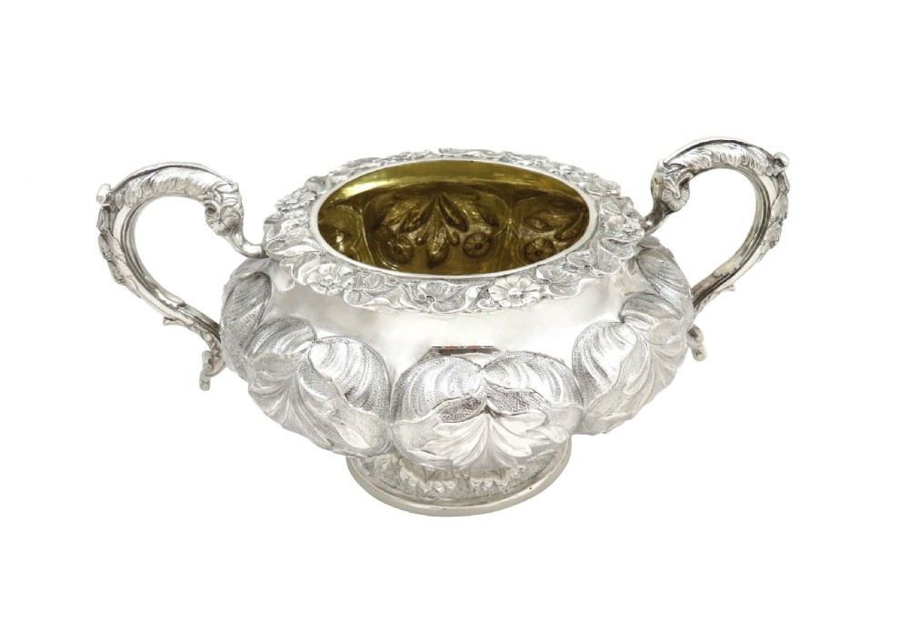 Antique Georgian Sterling Silver Bowl 1829 View V