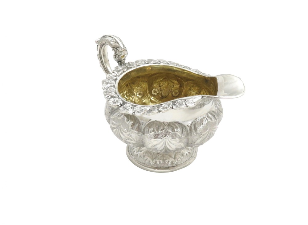 Antique Georgian Sterling Silver Jug 1829 View IV