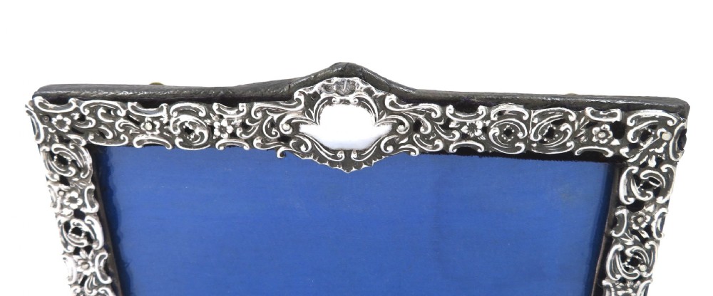 Antique Victorian Sterling Silver Landscape Photo Frame 1899 View VI