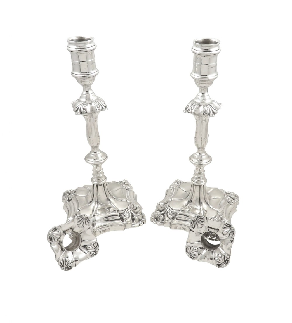 Pair of Antique Sterling Silver 10
