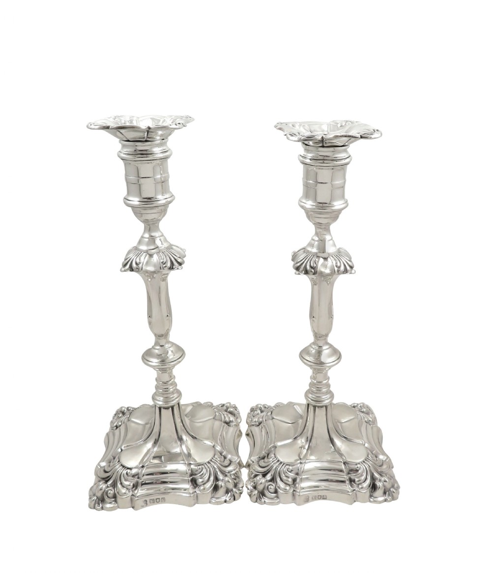 Pair of Antique Sterling Silver 10