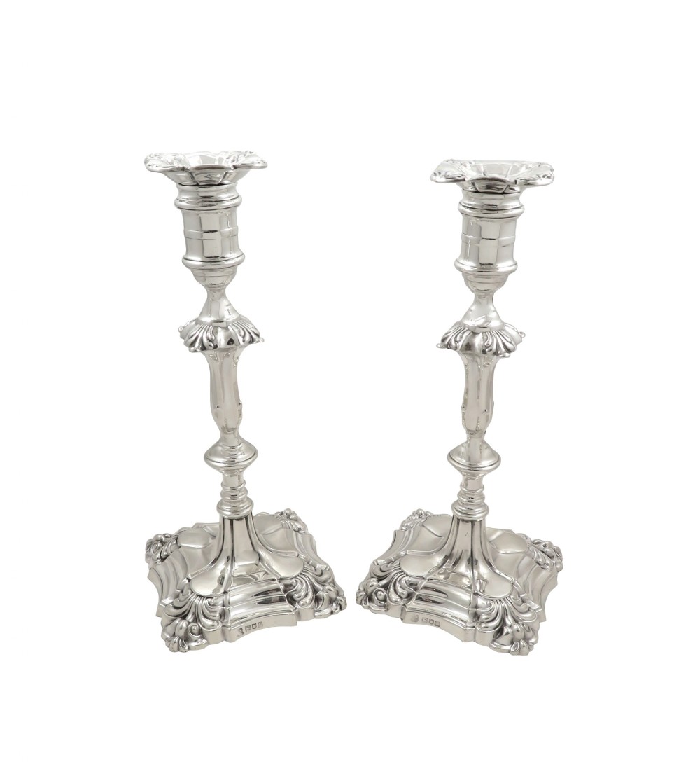 Pair of Antique Sterling Silver 10