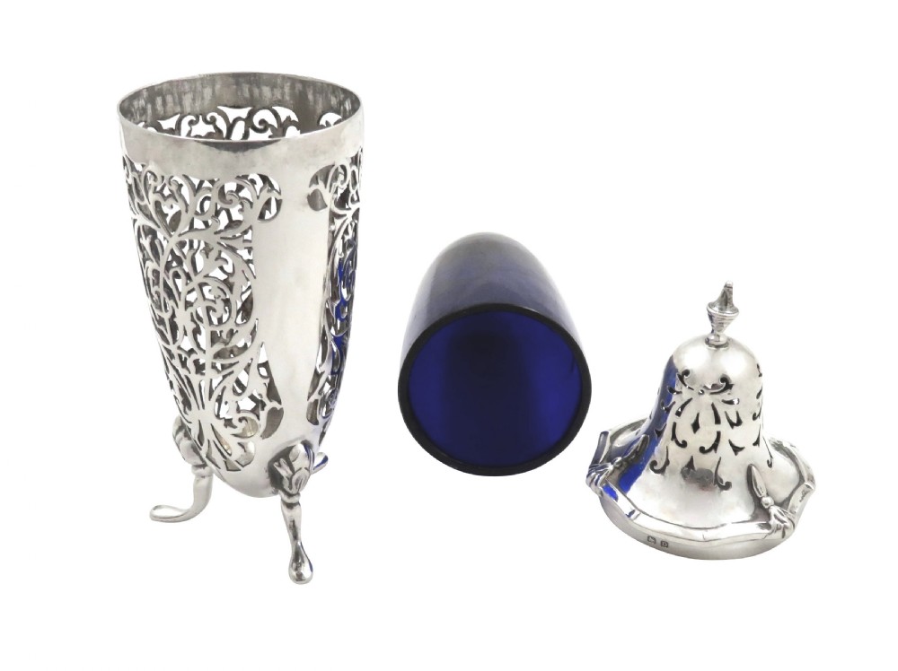 Antique Sterling Silver Sugar Shaker 1928 View VII
