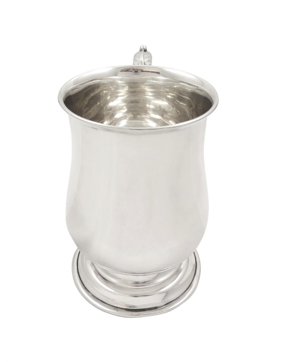 Antique George V Sterling Silver Pint Tankard / Mug 1911 View IV