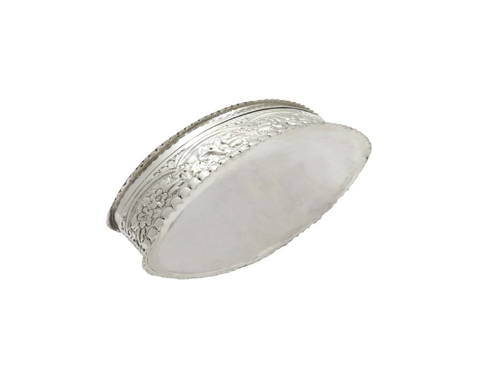Antique Victorian Sterling Silver Trinket Box 1890 View VI