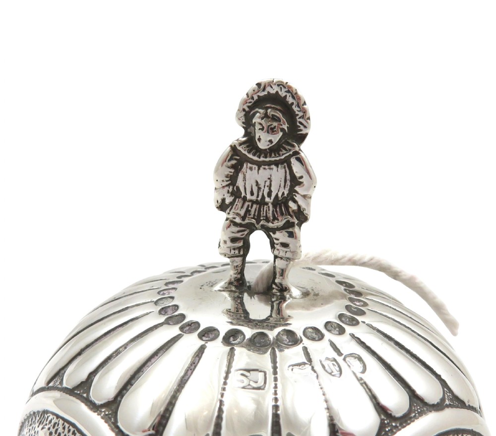 Antique Victorian Sterling Silver String Box 1894 View IX