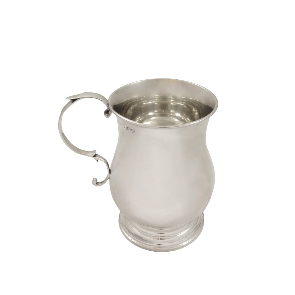 Antique Victorian Sterling Silver Pint Tankard / Mug 1897