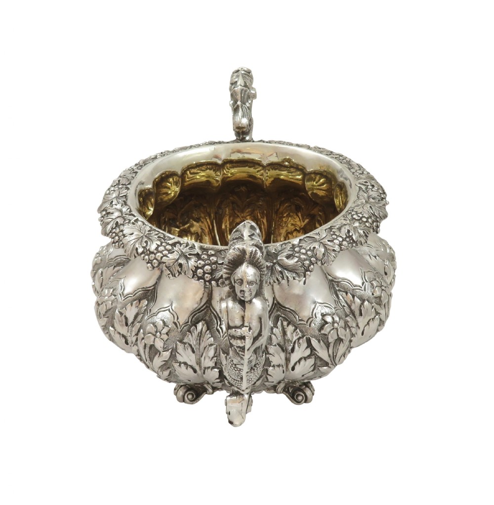 Antique William IV Sterling Silver 2 Handle Bowl 1836 View V