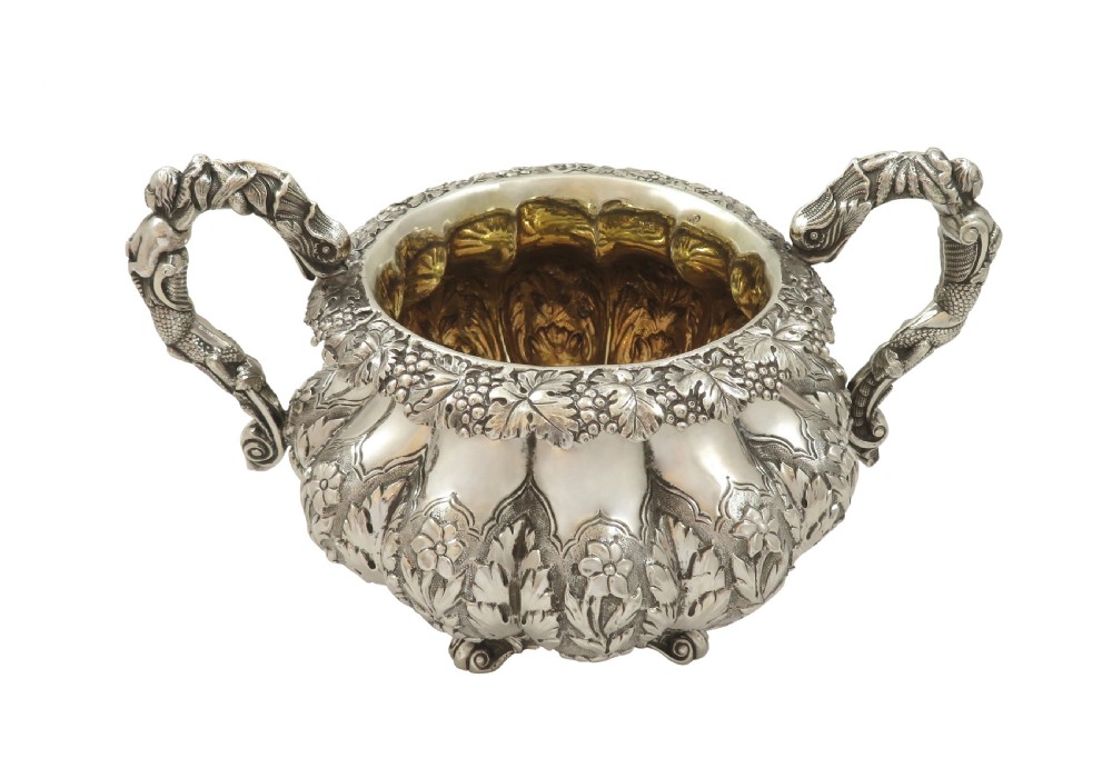 Antique William IV Sterling Silver 2 Handle Bowl 1836 View VI
