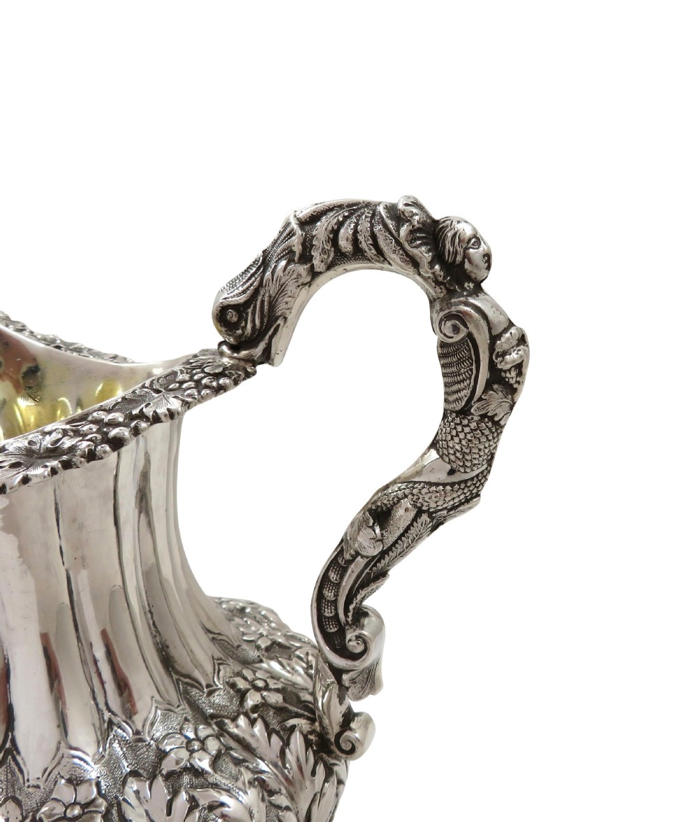 Antique William IV Sterling Silver Jug 1836 View II