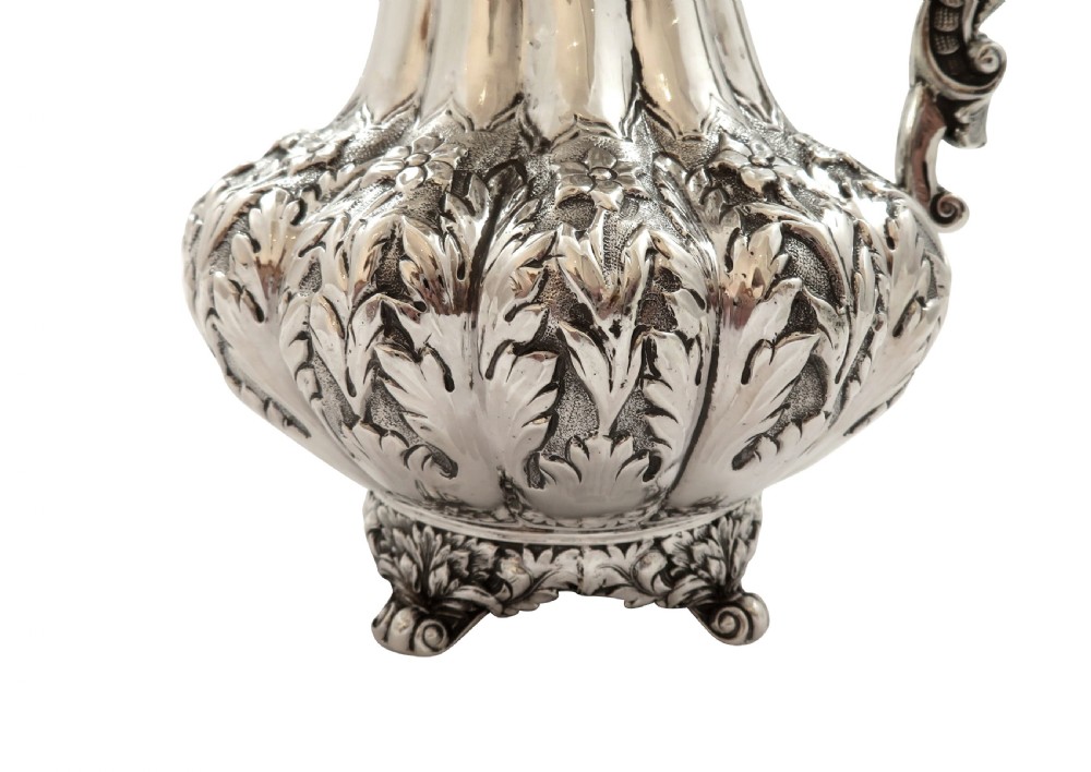 Antique William IV Sterling Silver Jug 1836 View VI