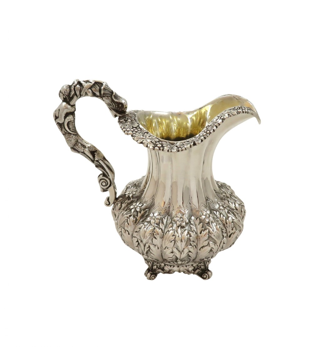Antique William IV Sterling Silver Jug 1836 View VIII