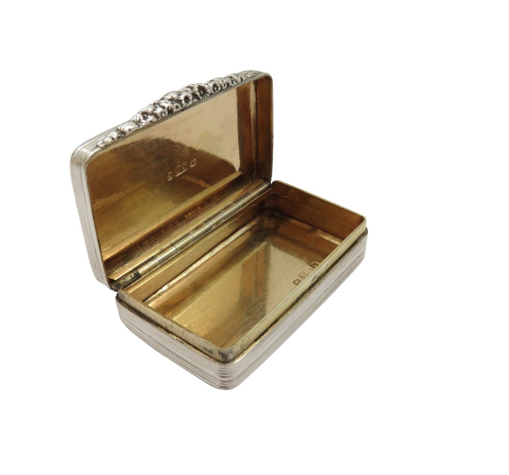 Antique William IV Sterling Silver Snuff Box 1834 View VI