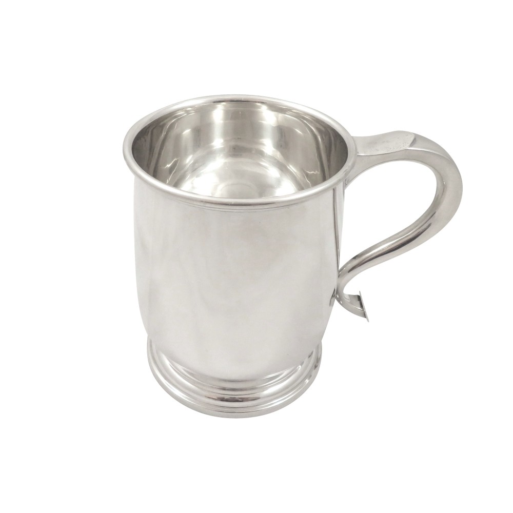 Antique George V Sterling Silver Pint Tankard / Mug 1932