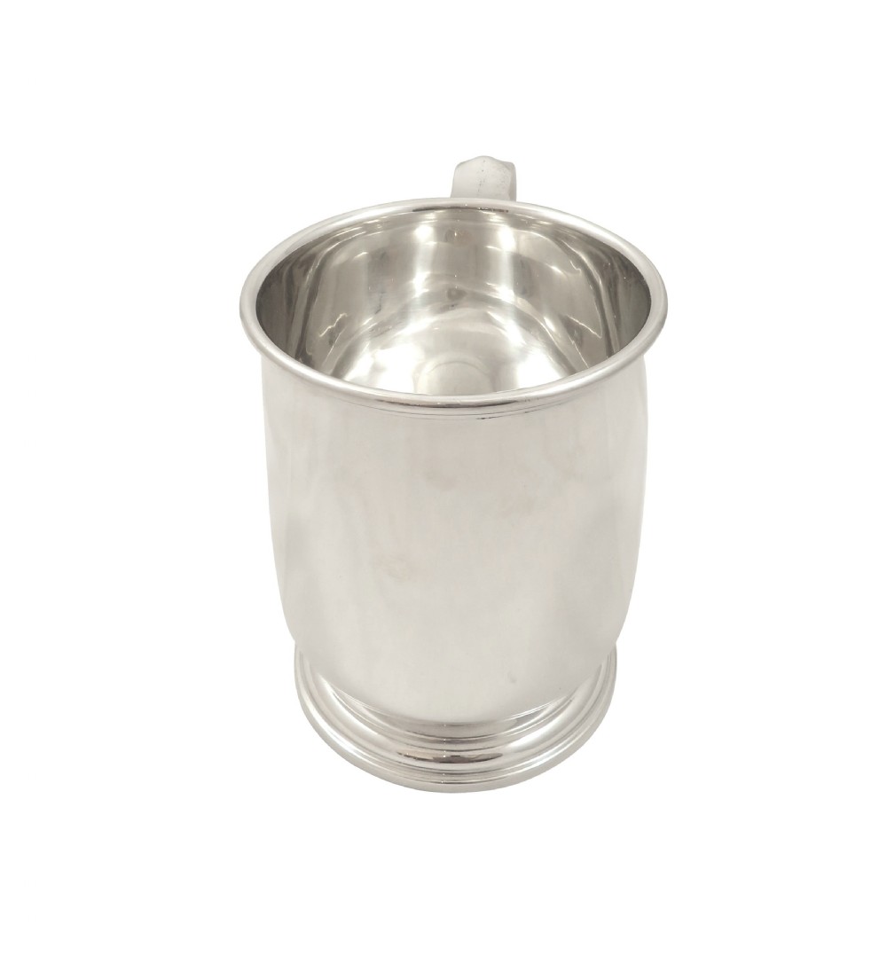 Antique George V Sterling Silver Pint Tankard / Mug 1932 View V