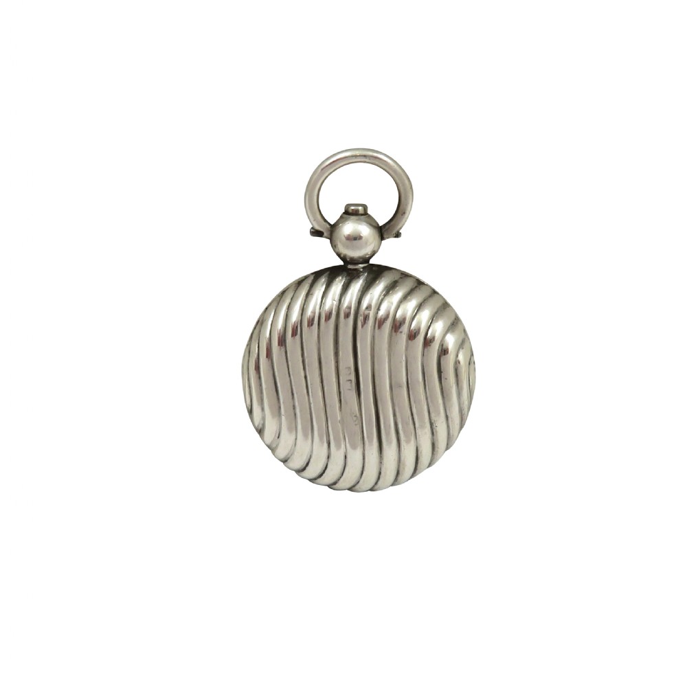Antique Edwardian Sterling Silver Sovereign Case 1904 View VIII