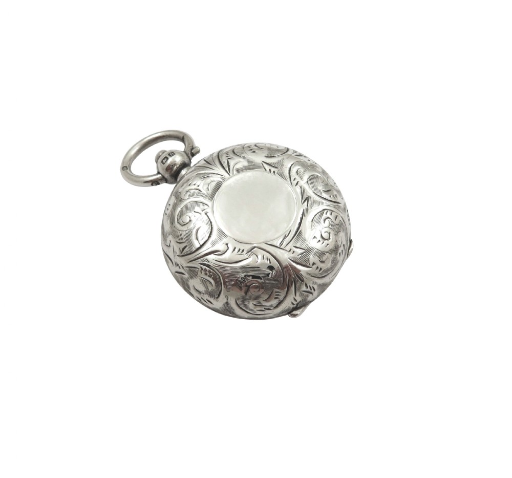 Antique George V Sterling Silver Sovereign Case 1912 View V