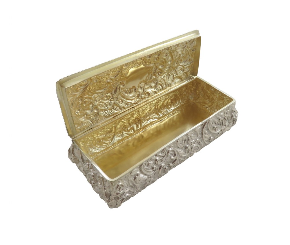 Antique Victorian Sterling Silver Trinket Box 1894 View VI