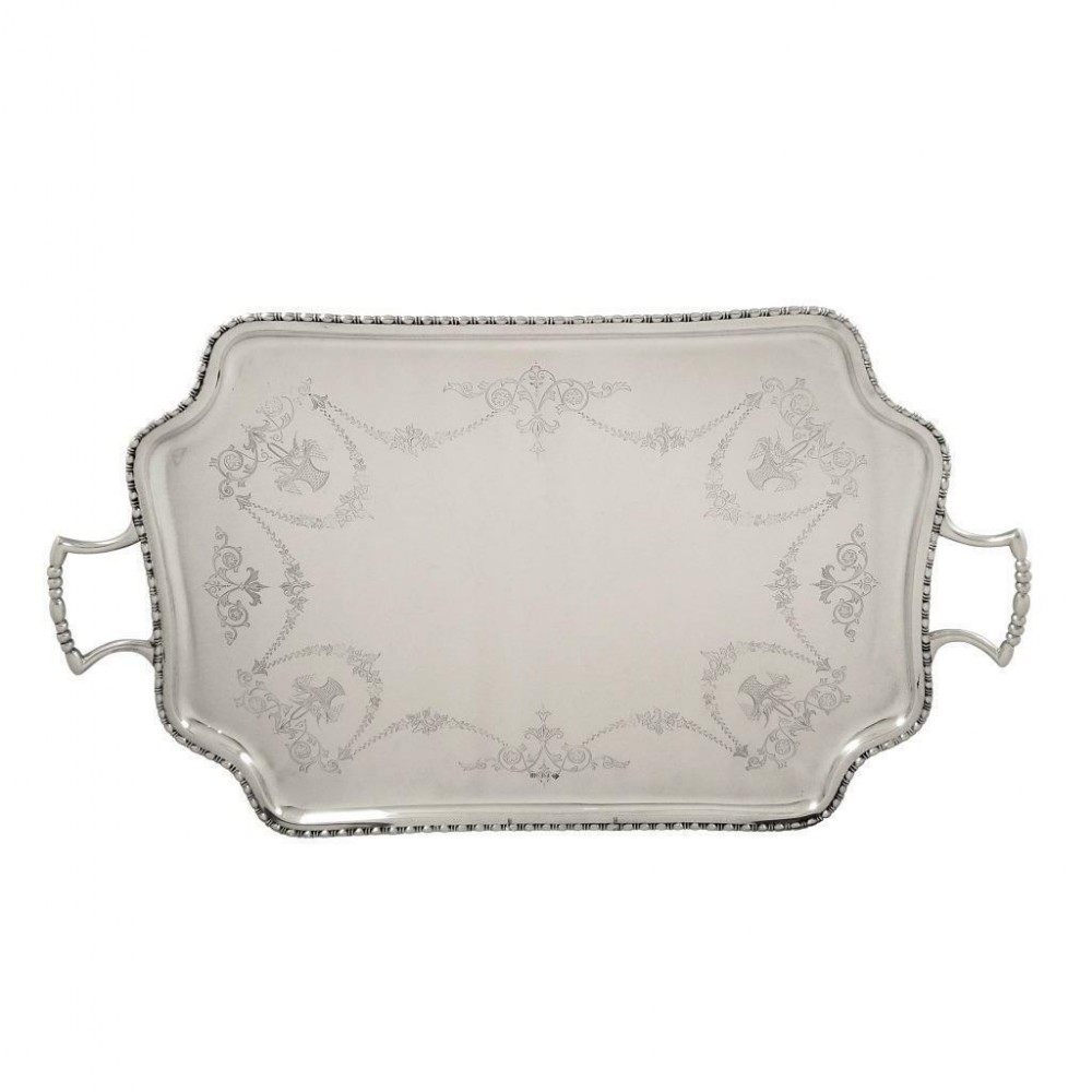 Large Antique George V Sterling Silver 25