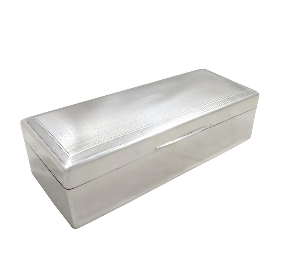 Antique George V Sterling Silver Jewellery / Trinket Box 1929 View X