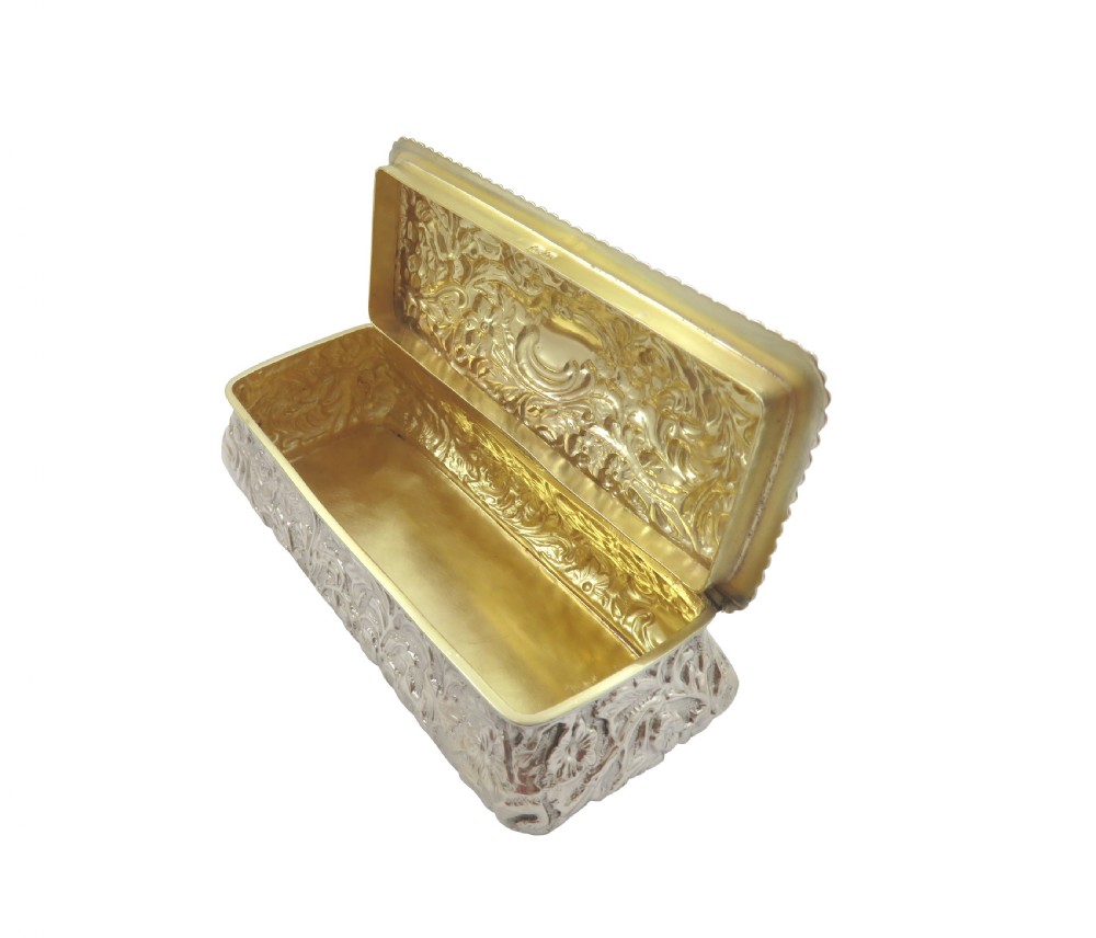 Antique Victorian Sterling Silver Trinket Box 1895 View III