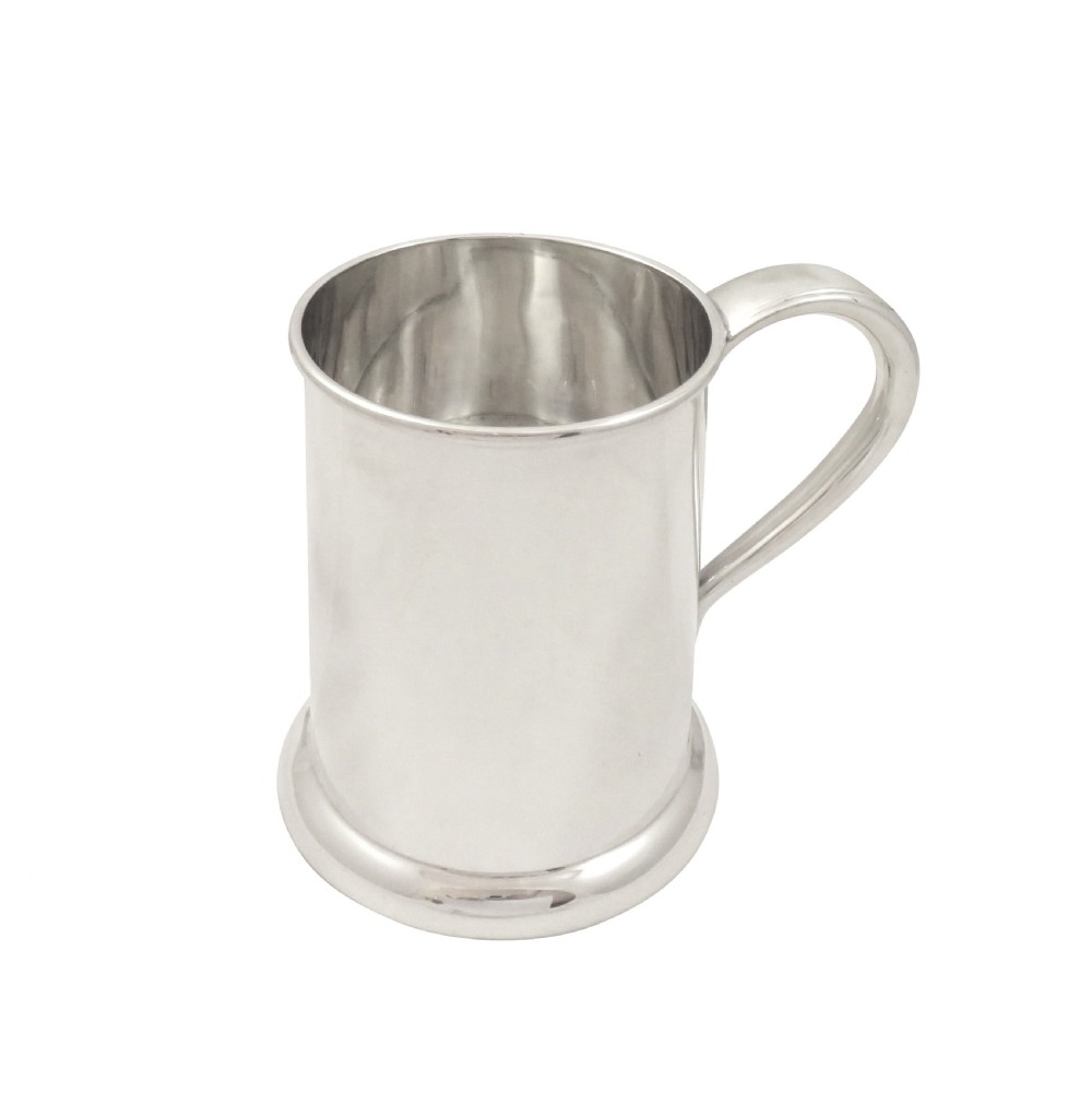 Antique Sterling Silver Pint Tankard / Mug 1937 View VII