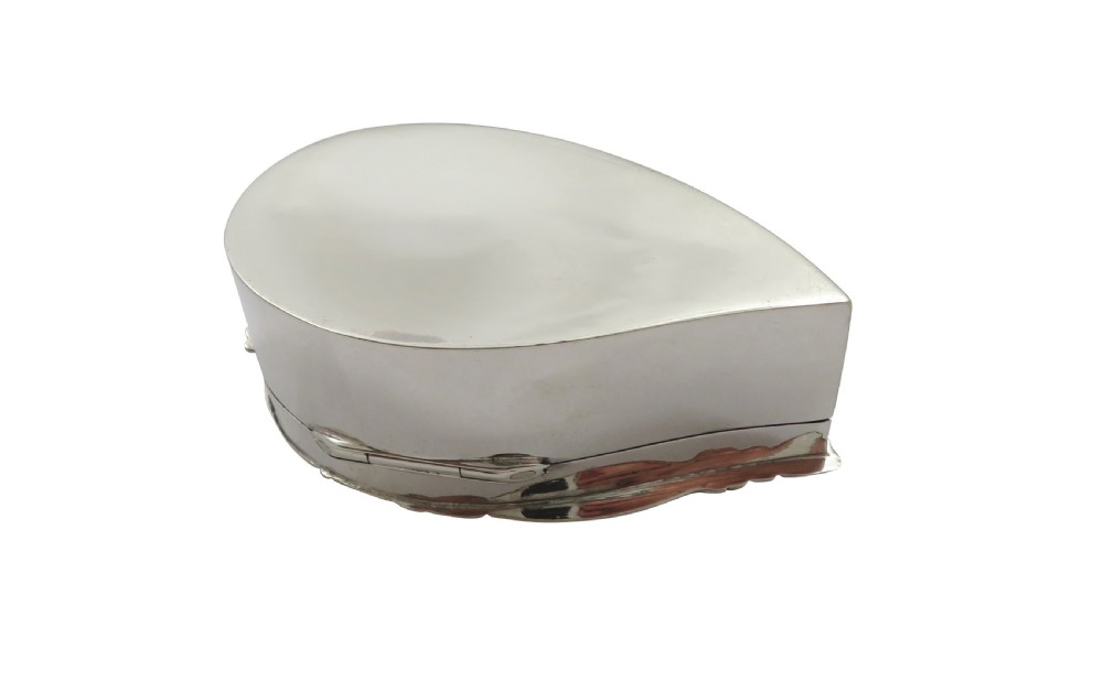 Antique Edwardian Sterling Silver Trinket Box 1901 View IX