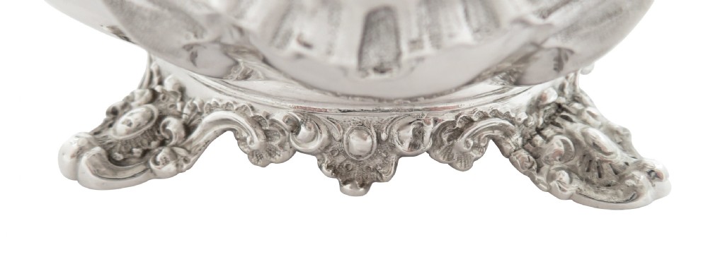 Antique Victorian Sterling Silver Jug with Crest 1839 View VII