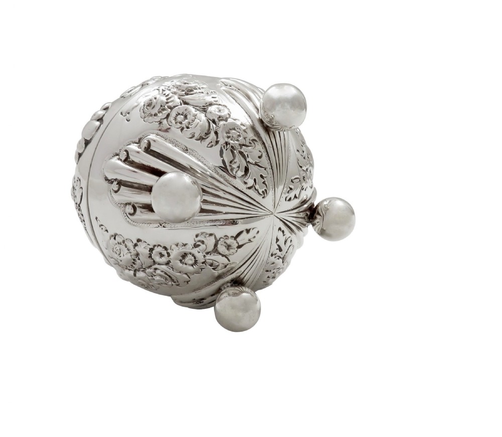 Antique Victorian Sterling Silver String Box 1893 View VII