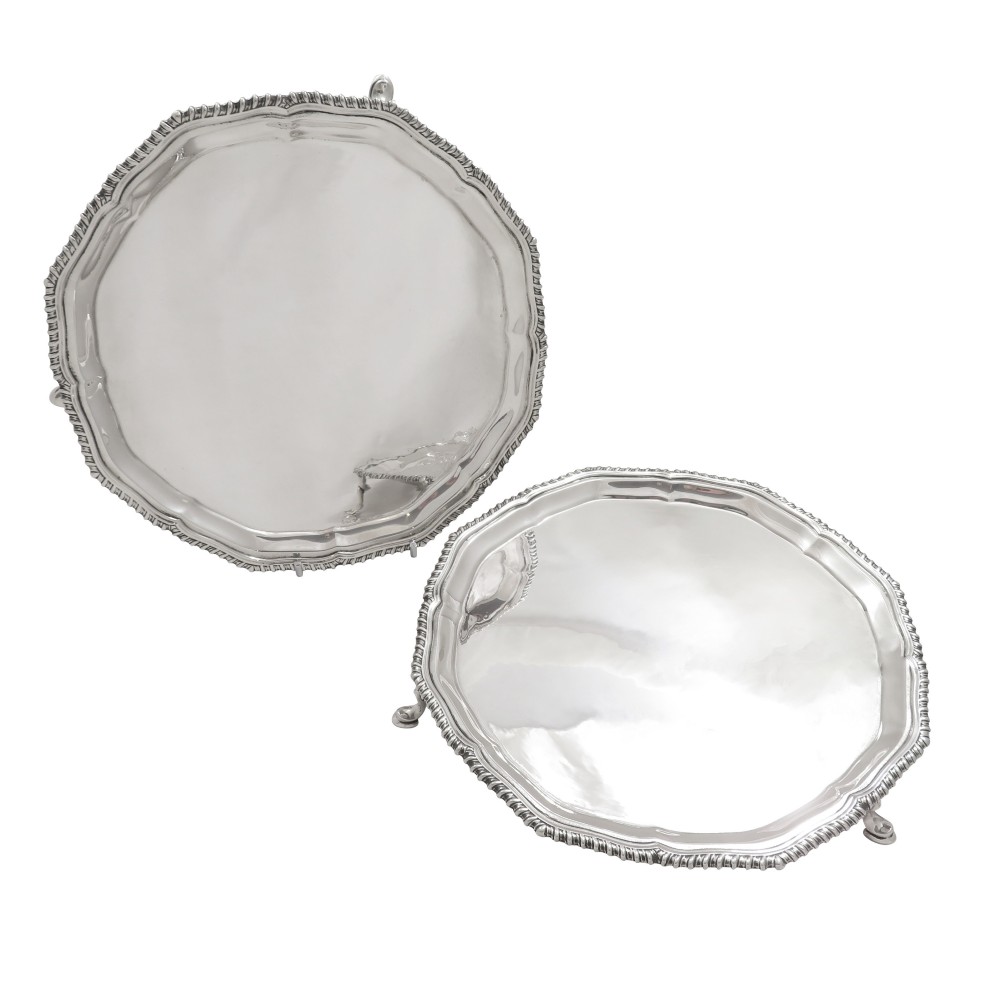 Pair of Antique George V Sterling Silver 8