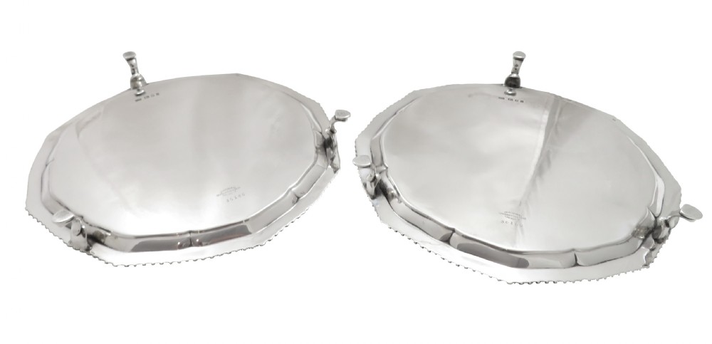 Pair of Antique George V Sterling Silver 8