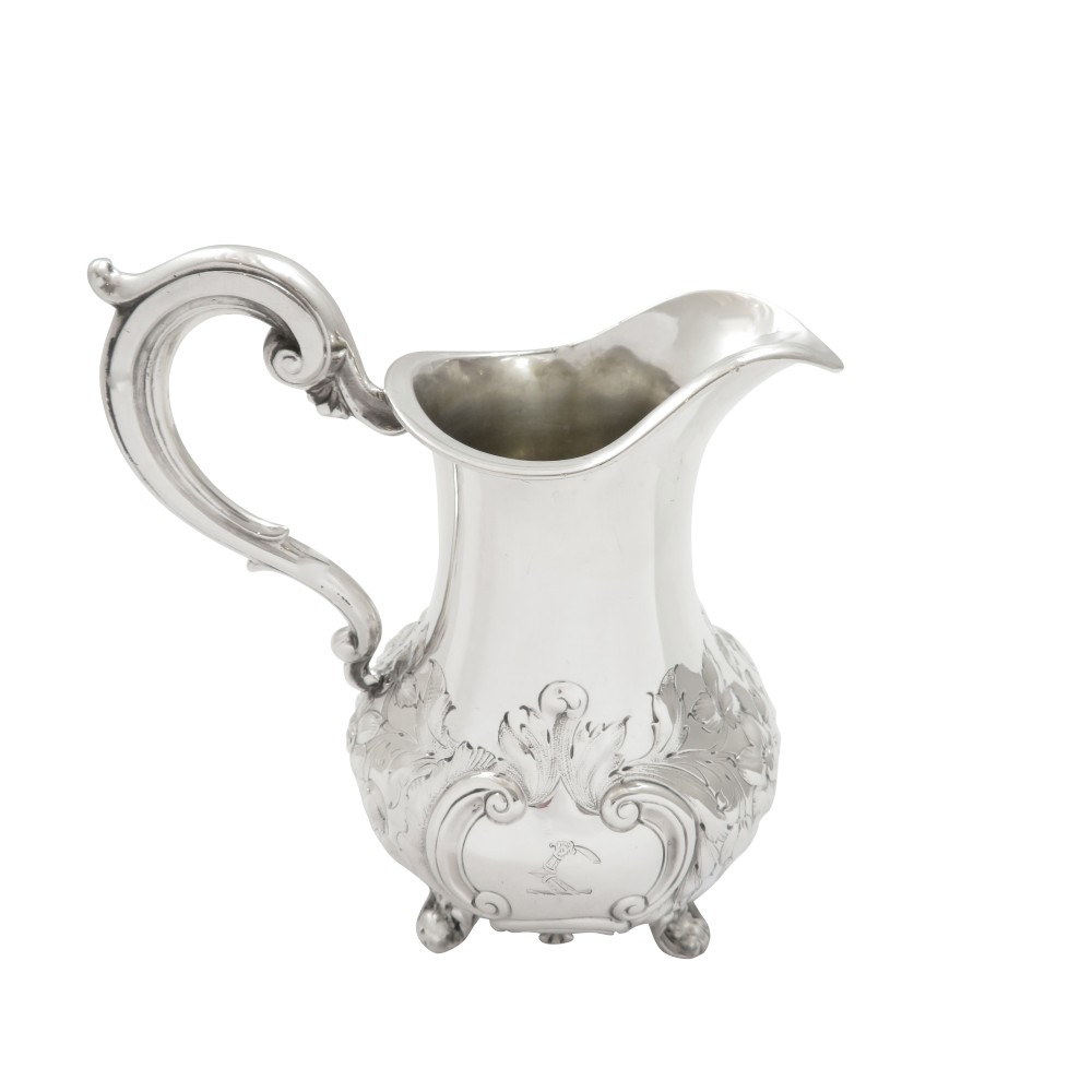 Antique Victorian Sterling Silver Jug 1855