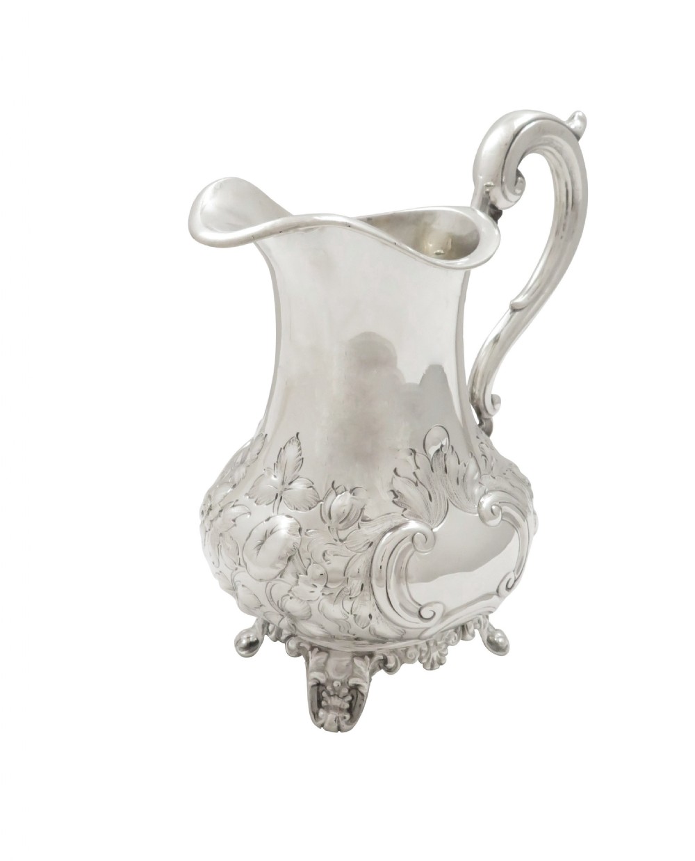 Antique Victorian Sterling Silver Jug 1855 View IV